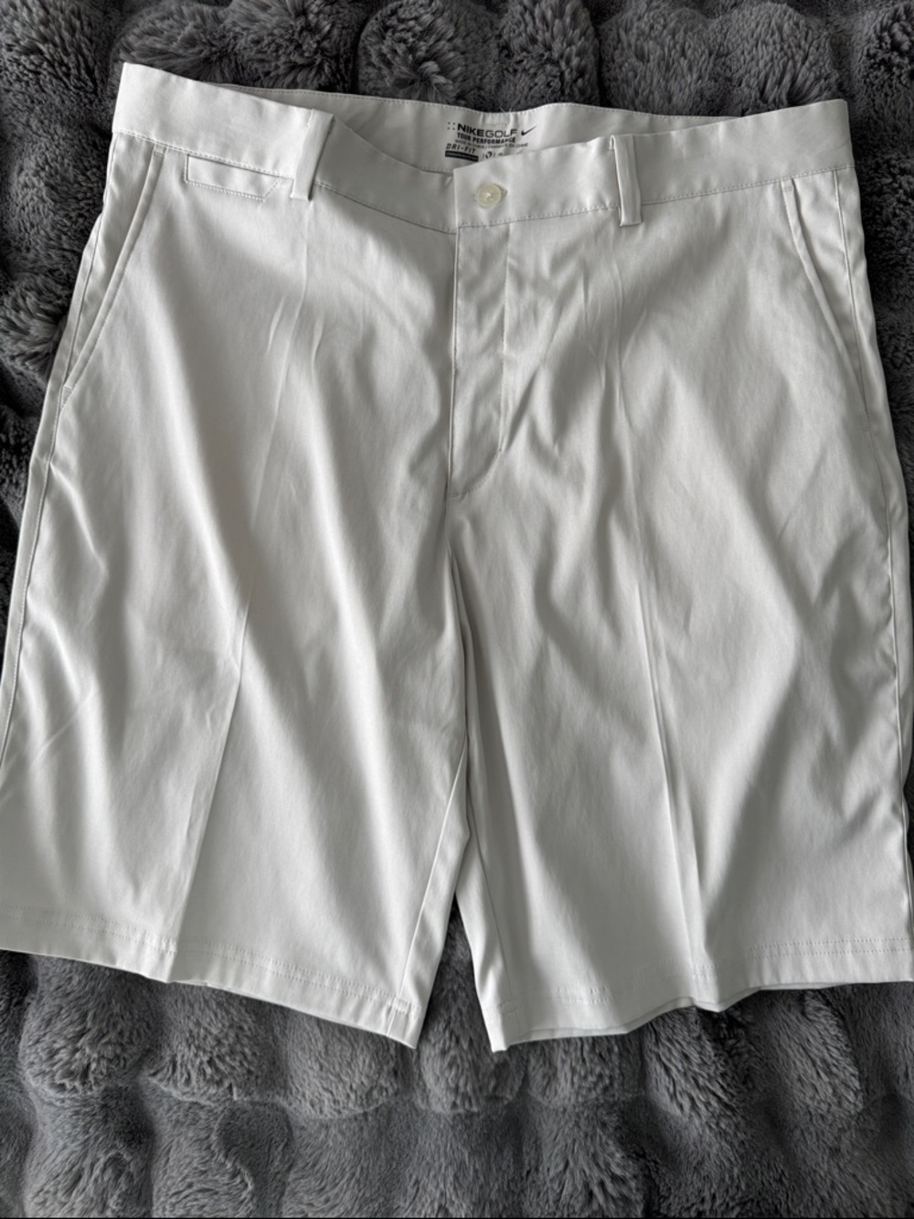 Nike Golf Cream Shorts Tour Performance Mens Size 36